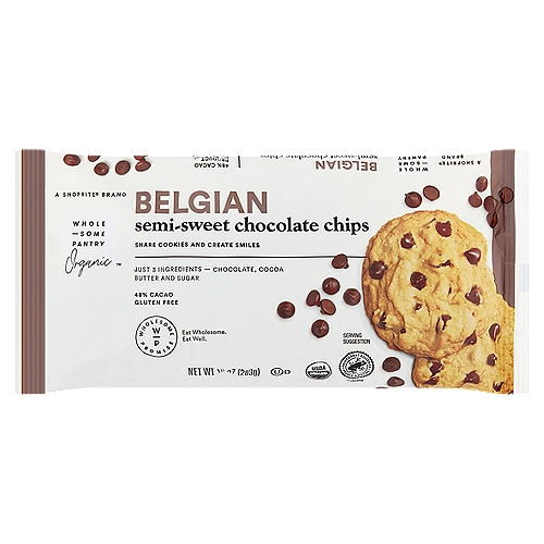 Wholesome Pantry Organic Belgian Semi-Sweet Chocolate Chips,10 oz