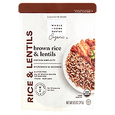 Wholesome Pantry Organic Brown Rice & Lentils, 8.5 oz