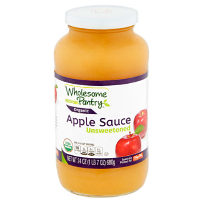 Wholesome Pantry Organic Unsweetened Apple Sauce, 24 oz