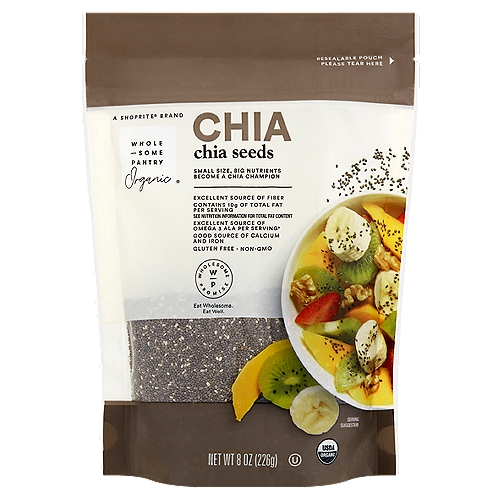 Wholesome Pantry Organic Chia Seeds, 8 oz