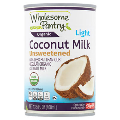 Wholesome Pantry Organic Light Unsweetened Coconut Milk, 13.5 fl oz, 13.5 Fluid ounce