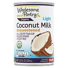 Wholesome Pantry Coconut Milk Light Unsweetened, 13.5 Fluid ounce