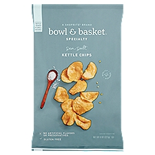 Bowl & Basket Specialty Sea Salt, Kettle Chips, 8 Ounce
