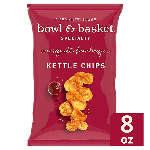 Bowl & Basket Specialty Mesquite Barbeque Flavored Kettle Chips, 8 oz
