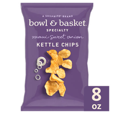 Bowl & Basket Specialty Maui Sweet Onion Kettle Chips, 8 oz
