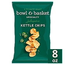 Bowl & Basket Specialty Jalapeño Kettle Chips, 8 oz, 8 Ounce