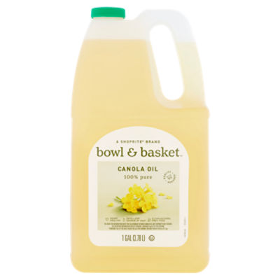 Bowl & Basket 100% Pure Canola Oil, 1 gal, 128 Fluid ounce