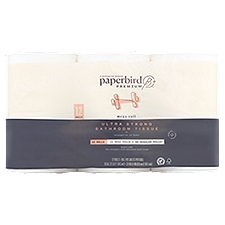 Paperbird Premium Ultra Strong 286 2-ply sheets per roll, Bathroom Tissue, 12 Each