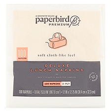 Paperbird Premium Lunch Napkins 2-Ply Deluxe, 100 Each
