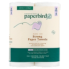 Paperbird Giant Roll Strong 110 sheets per roll, Paper Towels, 2 Each