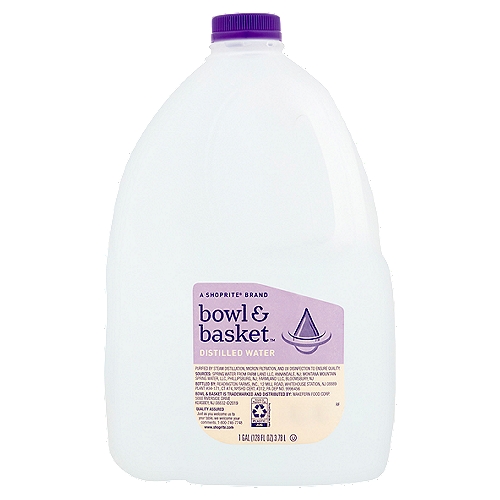 Bowl & Basket Distilled Water, 1 gal