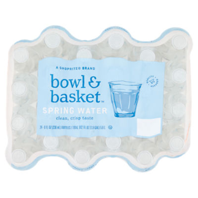 Bowl & Basket Spring Water, 8 fl oz, 24 count, 192 Fluid ounce
