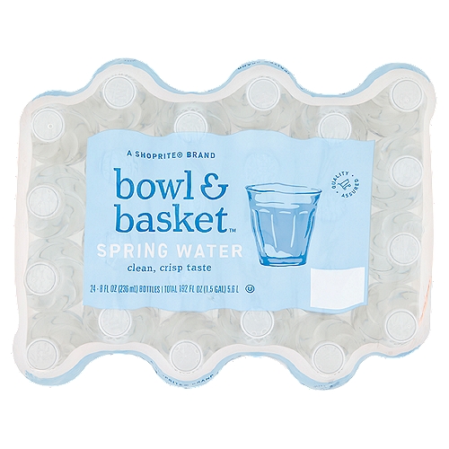 Bowl & Basket Spring Water, 8 fl oz, 24 count