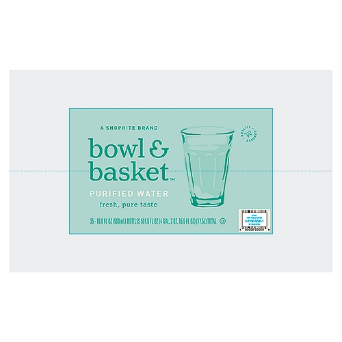 Bowl & Basket Purified Water, 16.9 fl oz, 35 count