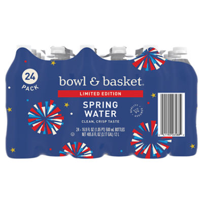Bowl & Basket Spring Water, 16.9 fl oz, 24 count