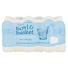Bowl & Basket Spring Water, 16.9 fl oz, 24 count, 405.6 Fluid ounce
