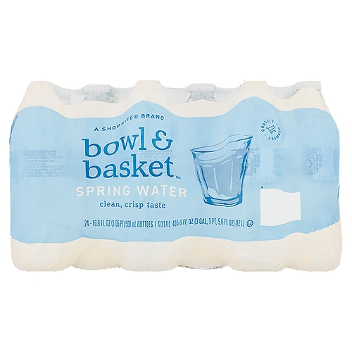 Bowl & Basket Spring Water, 16.9 fl oz, 24 count