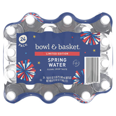 Bowl & Basket Spring Water, 16.9 fl oz, 24 count, 405.6 Fluid ounce