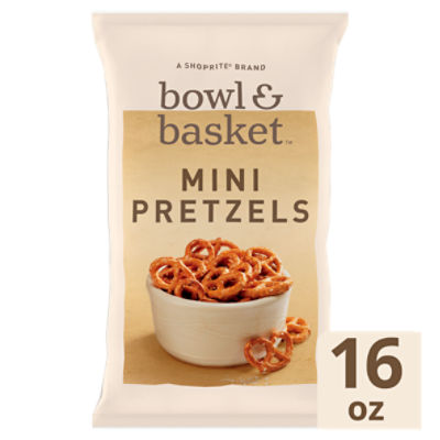 Bowl & Basket Mini Pretzels, 16 oz, 16 Ounce