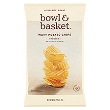 Bowl & Basket Original Wavy, Potato Chips, 8 Ounce