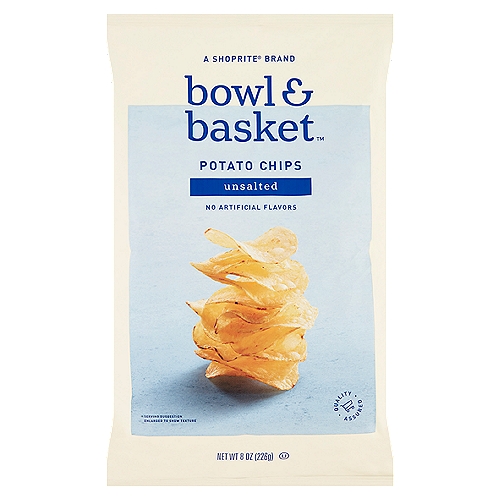 Bowl & Basket Unsalted Potato Chips, 8 oz