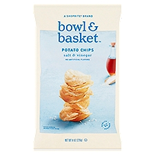 Bowl & Basket Potato Chips Salt & Vinegar, 8 Ounce