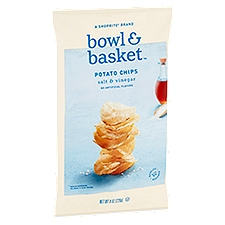 Bowl & Basket Potato Chips Salt & Vinegar, 8 Ounce