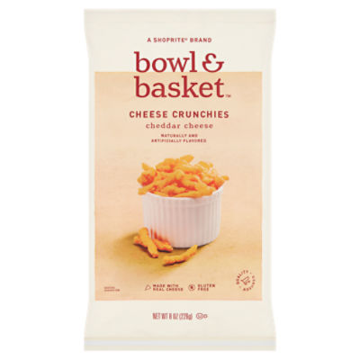 Bowl & Basket Cheddar Cheese Crunchies, 8 oz - ShopRite