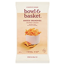 Bowl & Basket Cheddar Cheese Crunchies, 8 oz, 8 Ounce