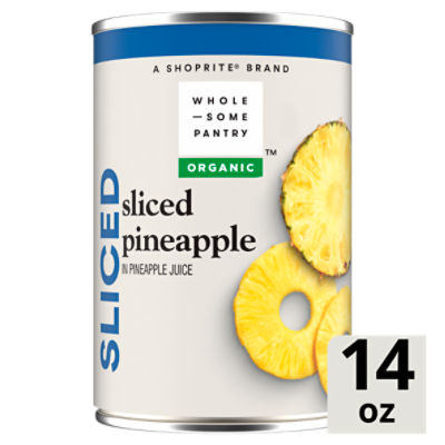 Wholesome Pantry Organic Sliced Pineapple in Pineapple Juice, 14 oz