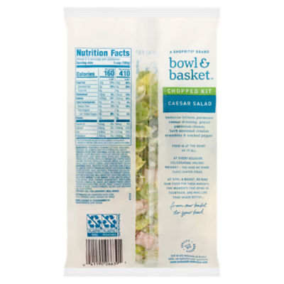 Bowl & Basket Chopped Caesar Salad Kit, 9.4 oz