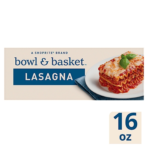 Bowl & Basket Lasagna No. 125 Pasta, 16 oz
Enriched Macaroni Product