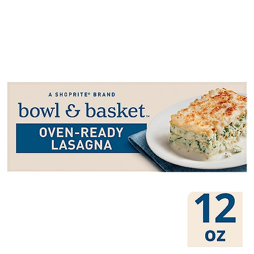 Bowl & Basket Oven-Ready Lasagna Pasta, 12 oz