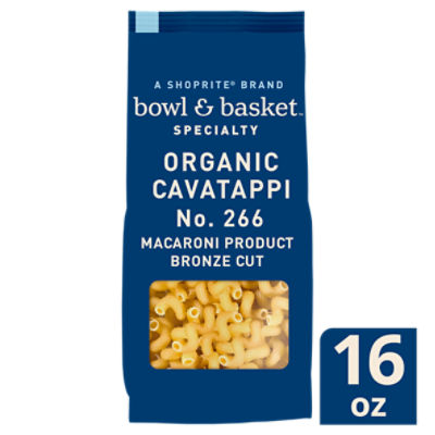 Bowl & Basket Specialty Bronze Cut Organic Cavatappi No. 266 Pasta, 16 oz -  The Fresh Grocer