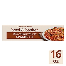 Bowl & Basket 100% Whole Wheat Spaghetti No. 8 Pasta, 16 oz, 16 Ounce