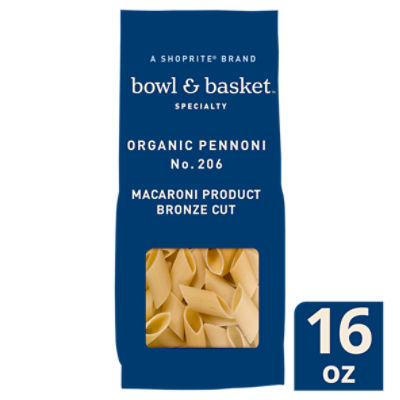 Bowl & Basket Specialty Bronze Cut Organic Pennoni No. 206 Pasta, 16 oz