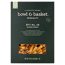 Bowl & Basket Specialty Pasta Ziti No. 40, 16 Ounce