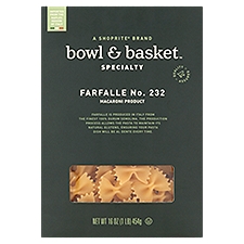 Bowl & Basket Specialty Pasta Farfalle No. 232, 16 Ounce