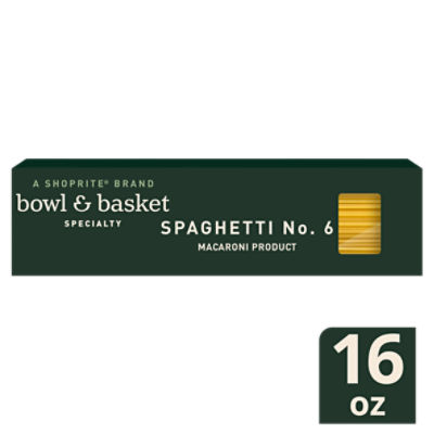 Bowl & Basket Specialty Spaghetti No. 6 Pasta, 16 oz ShopRite