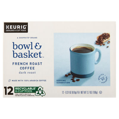 Bowl & Basket French Dark Roast Coffee K-Cup Pods , 0.31 oz, 12 count ...