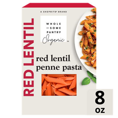 Wholesome Pantry Organic Red Lentil Penne Pasta, 8 oz - ShopRite