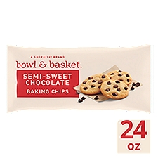 Bowl & Basket Semi-Sweet Chocolate Chips, 24 oz, 24 Ounce