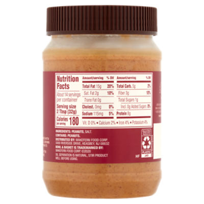 JIF NATURAL CREAMY PEANUT BUTTER SAUCE - US Foods CHEF'STORE