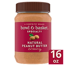 Bowl & Basket Specialty Creamy Natural Peanut Butter, 16 oz, 16 Ounce