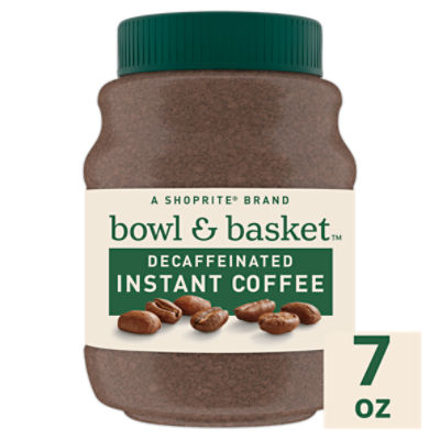 Bowl & Basket Medium Roast Decaffeinated Instant Coffee, 7 oz, 7 Ounce