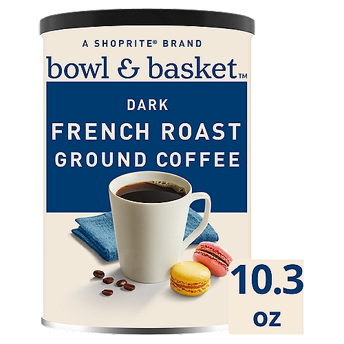 Bowl & Basket Dark French Roast Ground Coffee, 10.3 oz
