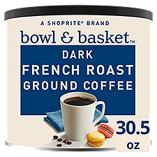 Bowl & Basket Dark French Roast Ground Coffee, 30.5 oz