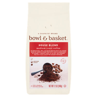 Bowl & Basket House Blend Medium Roast Coffee, 12 oz, 12 Ounce