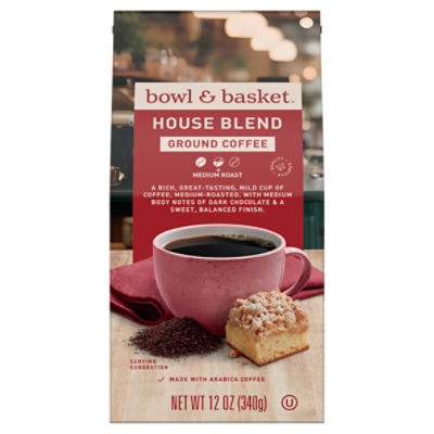 Bowl & Basket House Blend Medium Roast Coffee, 12 oz