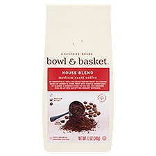Bowl & Basket House Blend Medium Roast, Coffee, 12 Ounce